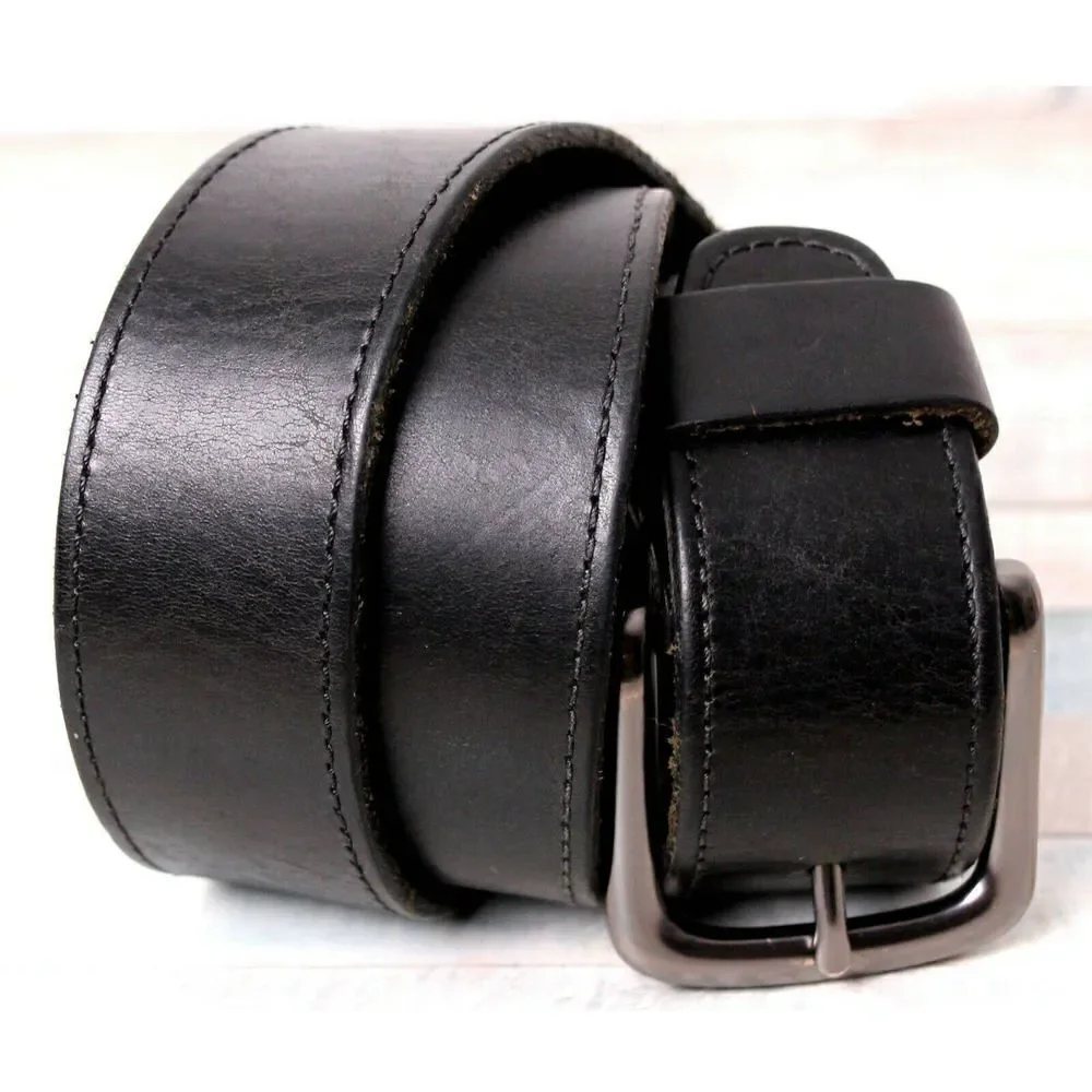 Levi's SADDLE BLACK GENUINE LEATHER 1 3/8